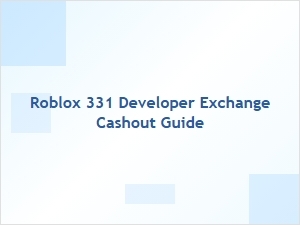 How to Cash Out Roblox 331 Developer Exchange Earnings